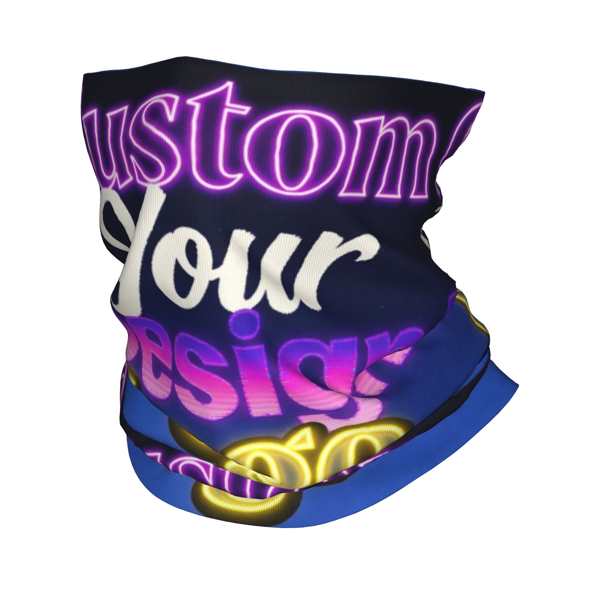 Neck Gaiter Face Cover - Bandana Desain Kustom Logo Anda Sendiri,
