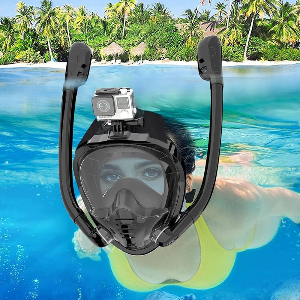 Anti Pollution Mask - Masker Snorkel wajah penuh, 180 °
