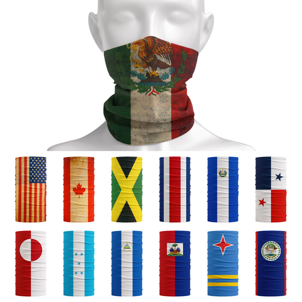 Neck Gaiter Face Cover - Bandana Bendera Nasional Amerika Utara Hiasan