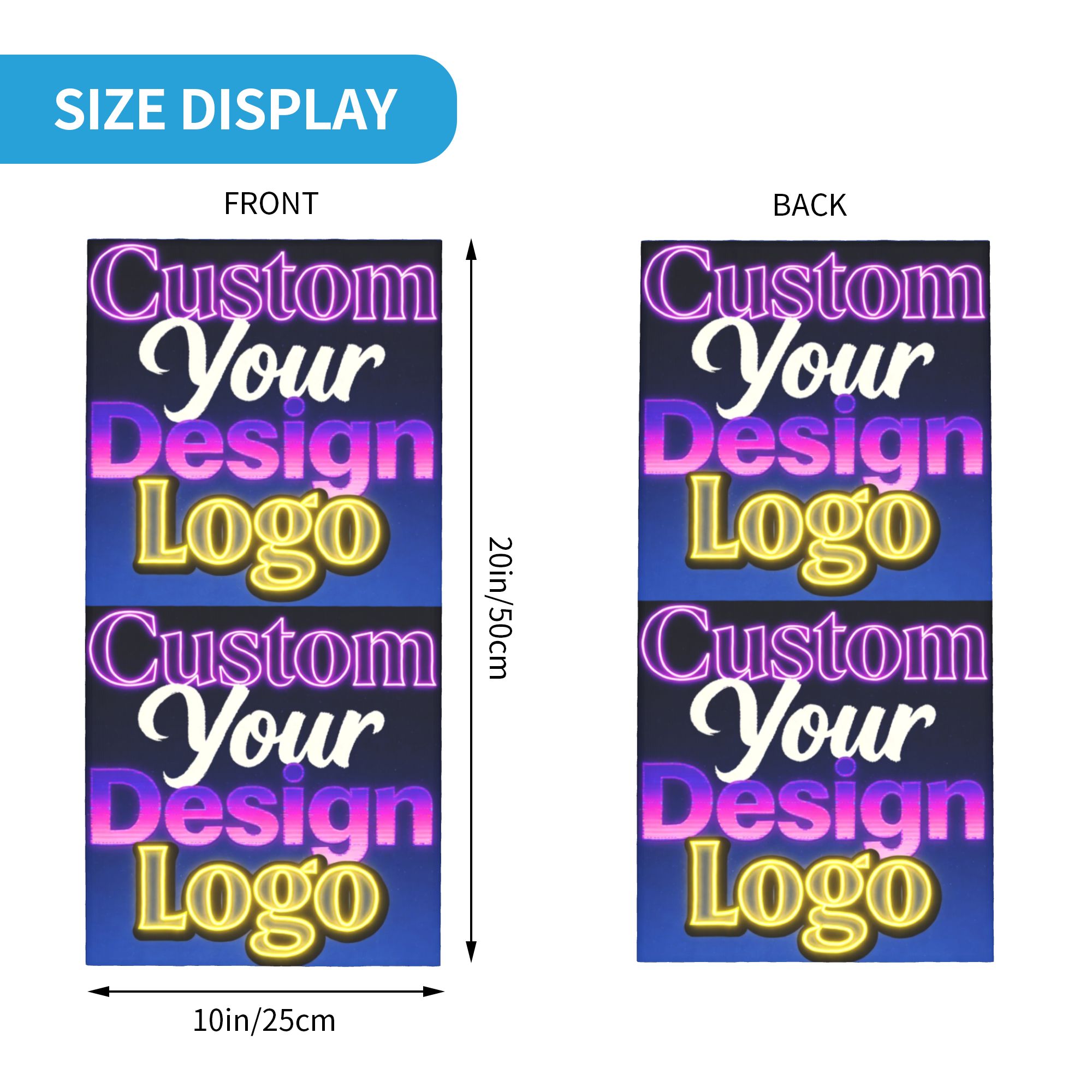 Bandana Desain Kustom Logo And - Neck Gaiter Face Cover ulasan dan harga